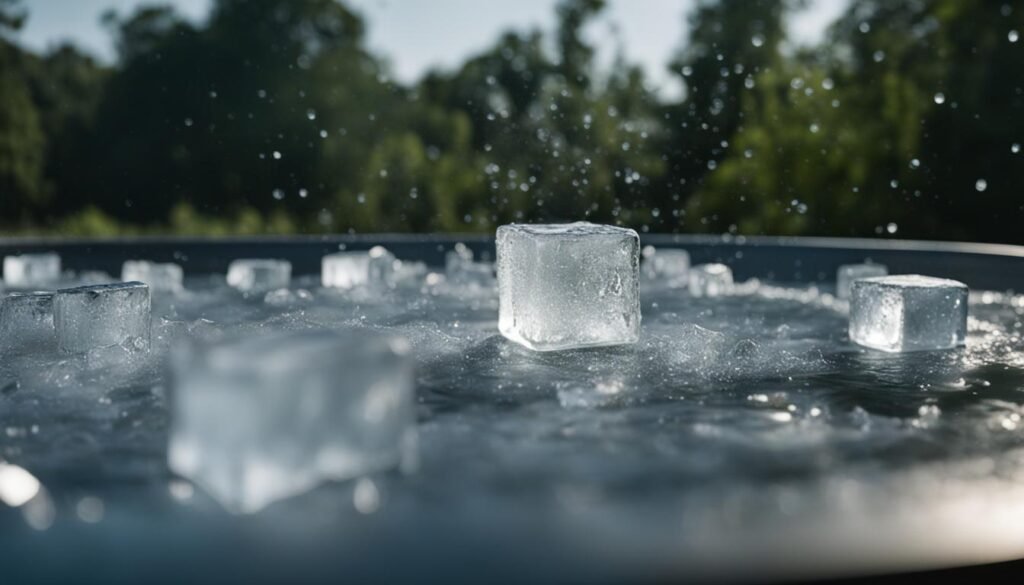 ideal ice quantity for cold plunge