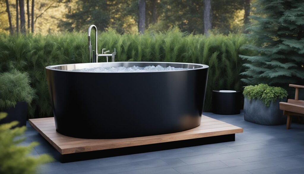 Ice Barrel 300 outdoor cold plunge tub